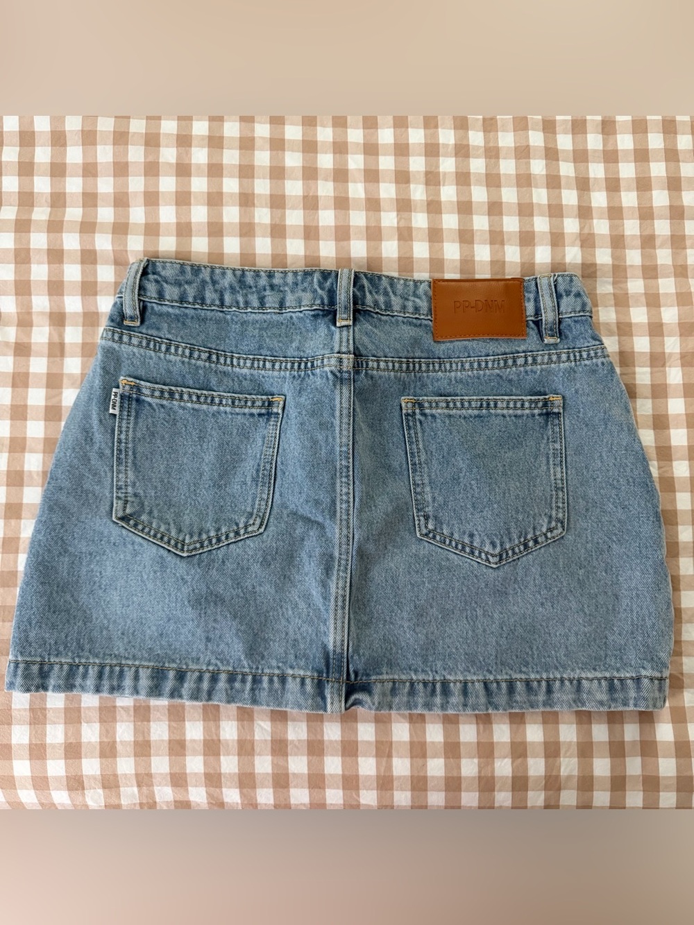 Princess Polly Light Wash Denim Mini Skirt - Picture 3 of 3